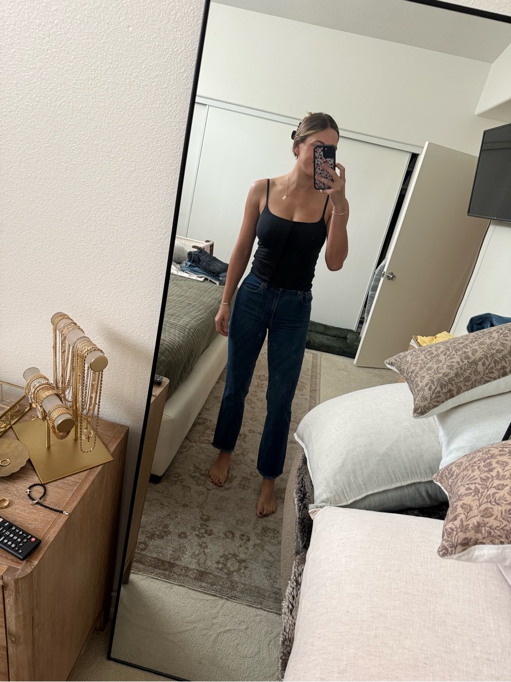 Abercrombie & Fitch Dark Blue Straight Leg Jeans